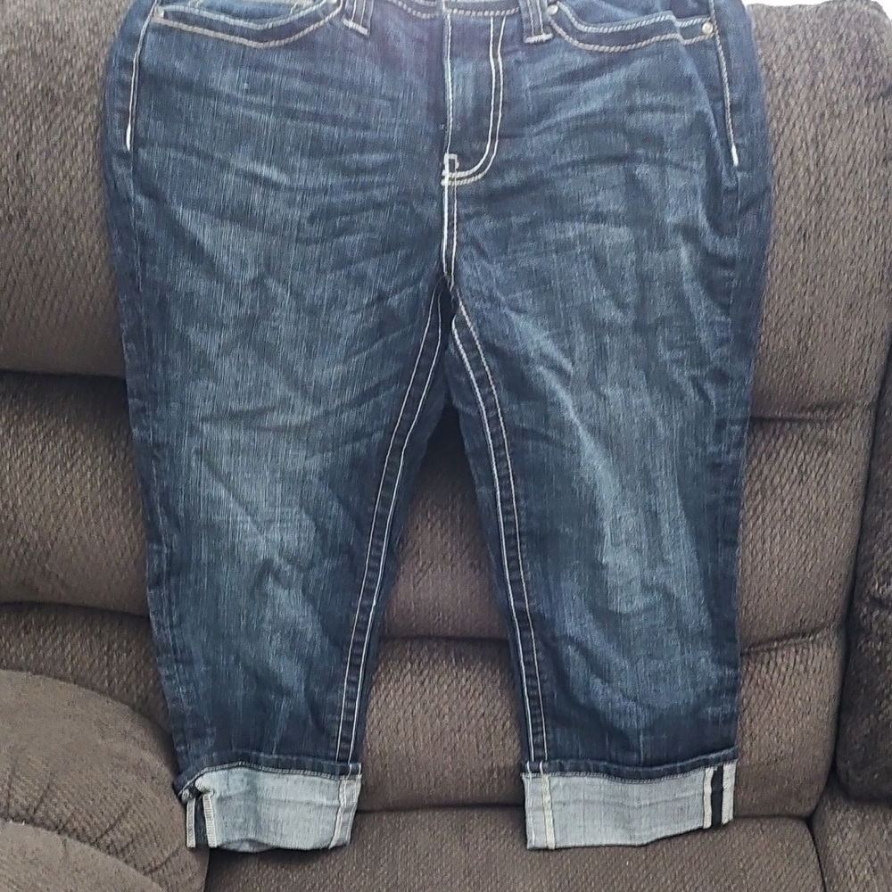a.n.a Dark Blue Ankle Jeans